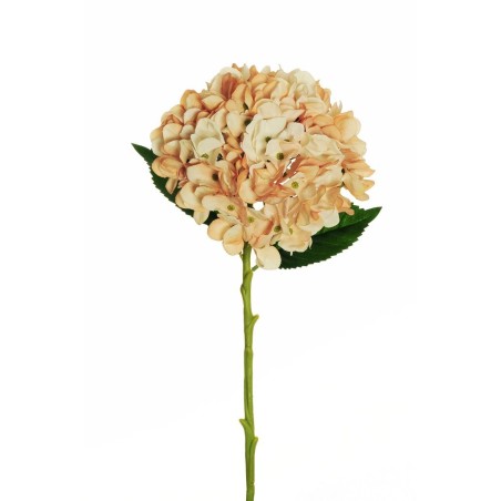 Lot de 12 - Hortensia artificiel Juliette, 50 cm - marron clair crème 