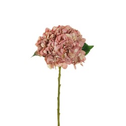 Lot de 12 - Hortensia artificiel Juliette, 50 cm - mauve crème 