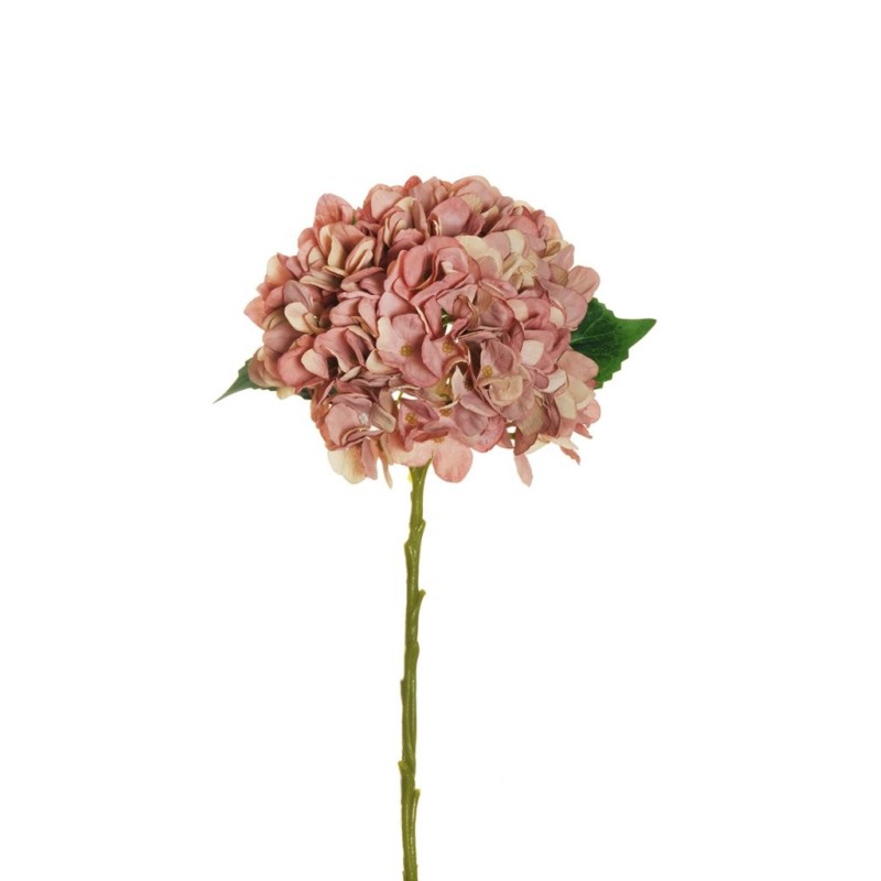 Lot de 12 - Hortensia artificiel Juliette, 50 cm - mauve crème 