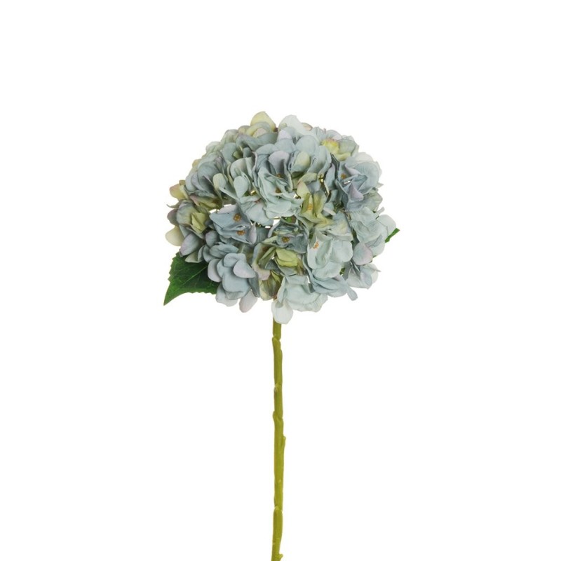 Lot de 12 - Hortensia artificiel Juliette, 50 cm - bleu clair d'automne 