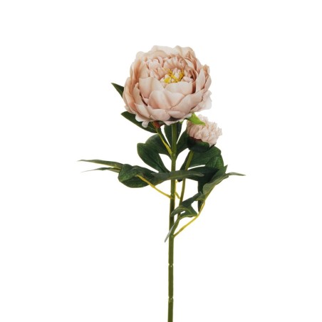 Lot de 12 - Tige artificielle de pivoine X2, 66 cm - rose ancien clair 