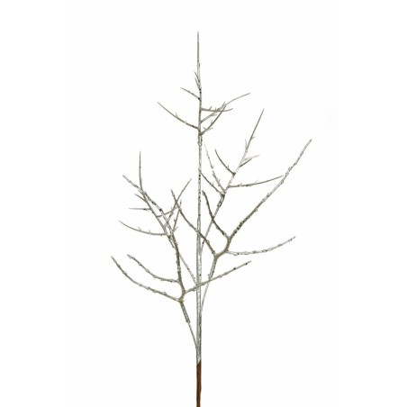 Lot de 12 - Branche artificielle métallisée, 82 cm - argent 