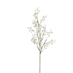 Lot de 24 - Tige artificielle de baies, 56 cm - blanc 