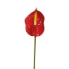 Lot de 24 - Anthurium artificiel, 69 cm - rouge 
