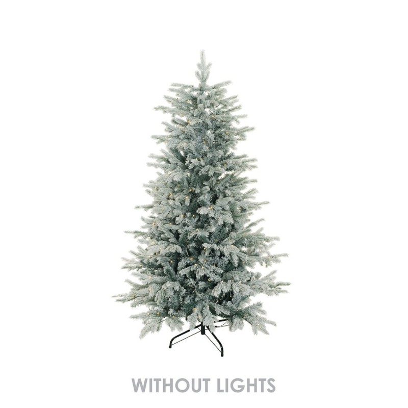 Sapin de Noël artificiel Palla Bianca enneigé, 210 cm - blanc 