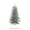 Sapin de Noël artificiel Palla Bianca enneigé, 210 cm - blanc 
