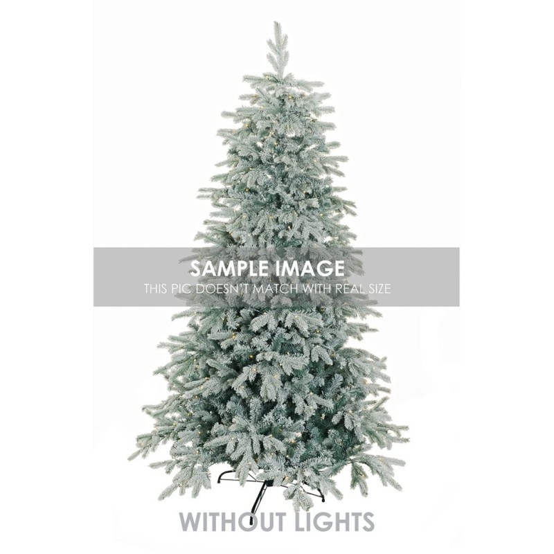 Sapin de Noël artificiel Palla Bianca enneigé, 240 cm - blanc 