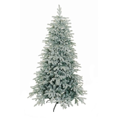 Sapin de Noël artificiel Palla Bianca enneigé lumineux 410 LED, 210 cm - blanc 