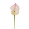 Lot de 24 - Anthurium artificiel, 69 cm - rose clair 