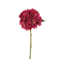 Lot de 12 - Hortensia artificiel Juliette, 50 cm - fuchsia 