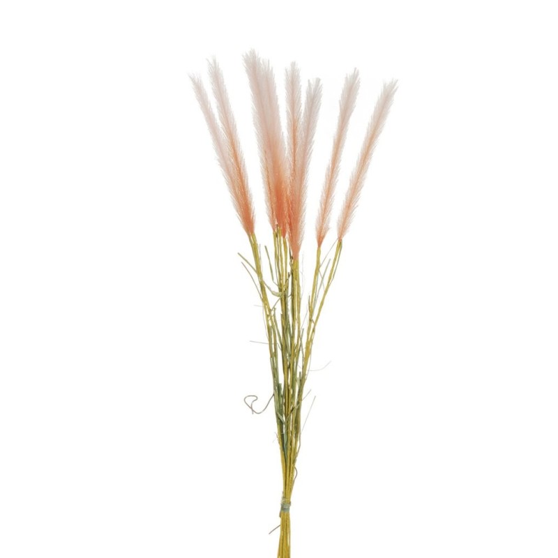 Lot de 12 - Bouquet artificiel de pampa X10, 82 cm - saumon rose clair 