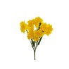 Lot de 24 - Buisson artificiel de jonquilles X7, 43 cm - jaune 