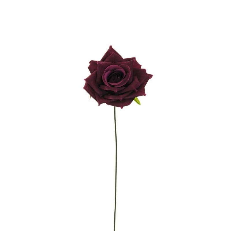 Lot de 216 - Petite tête artificielle de rose Diamond, 18 cm - violet 