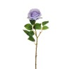 Lot de 24 - Rose Equateur artificielle, 65 cm - lavande clair 