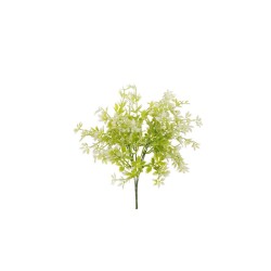 Lot de 15 - Buisson artificiel mini raisin X5, 38 cm - blanc 