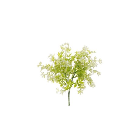 Lot de 15 - Buisson artificiel mini raisin X5, 38 cm - blanc 