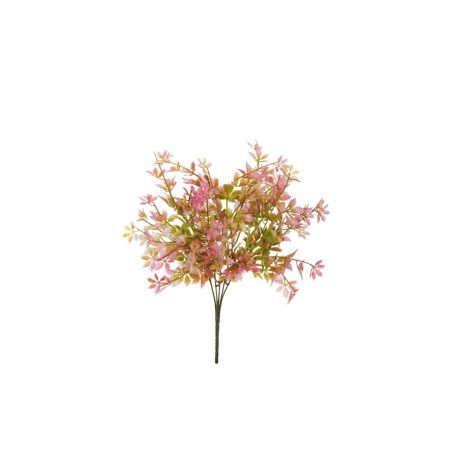 Lot de 15 - Buisson artificiel mini raisin X5, 38 cm - rose 
