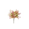 Lot de 15 - Buisson artificiel mini raisin X5, 38 cm - rose 