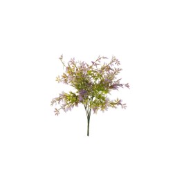 Lot de 15 - Buisson artificiel mini raisin X5, 38 cm - violet 
