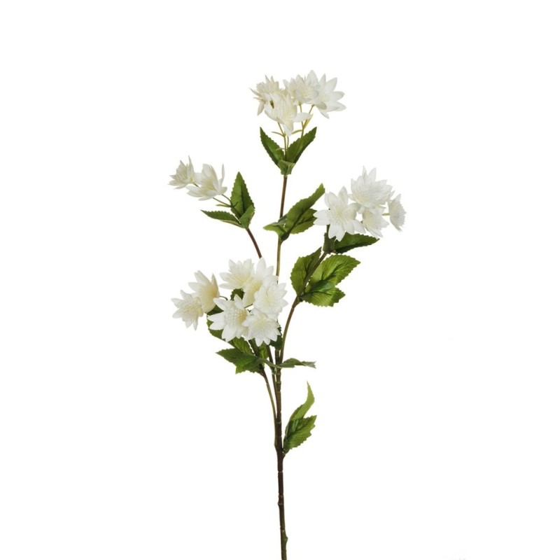 Lot de 12 - Tige artificielle d'astrantia X4, 76 cm - blanc 