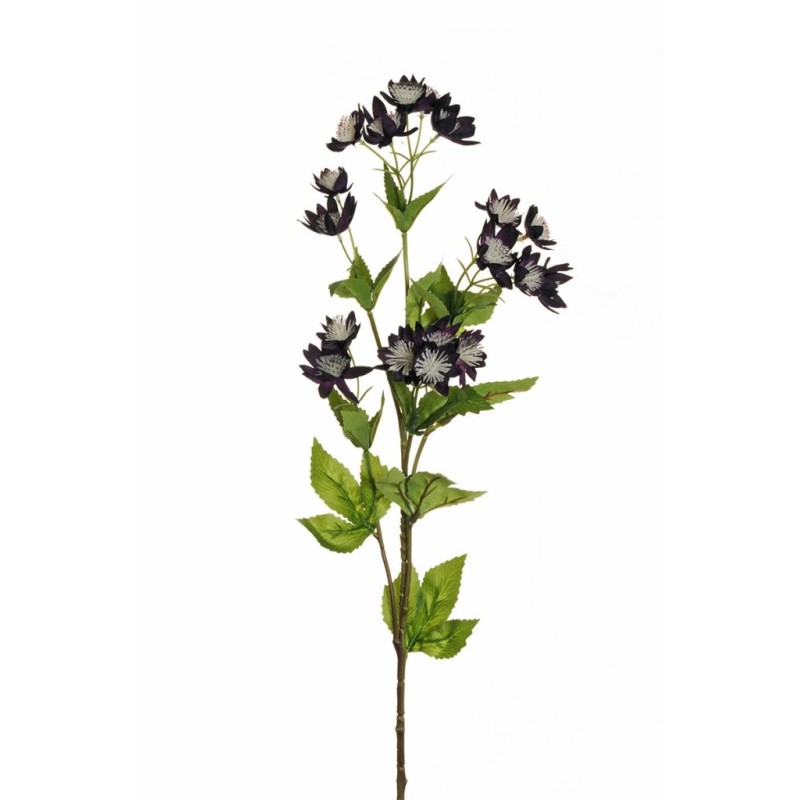 Lot de 12 - Tige artificielle d'astrantia X4, 76 cm - violet 