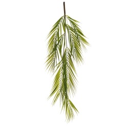 Lot de 12 - Buisson suspendu artificiel d'areca X7, 95 cm - vert 