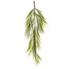 Lot de 12 - Buisson suspendu artificiel d'areca X7, 95 cm - vert 