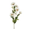 Lot de 24 - Tige artificielle de marguerite X6, 79 cm - blanc 