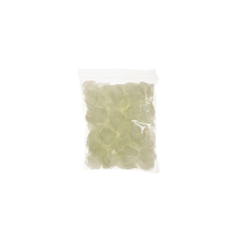 Lot de 48 - Pétales artificiels de roses (sachet de 300 pièces) - crème 