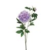 Lot de 12 - Tige artificielle de pivoine X2, 69 cm - lilas 
