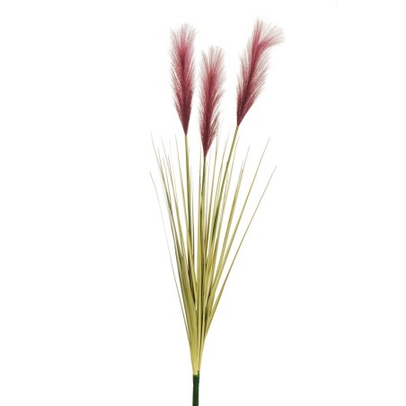 Lot de 20 - Buisson artificiel de pampa X3, 104 cm - mauve foncé 