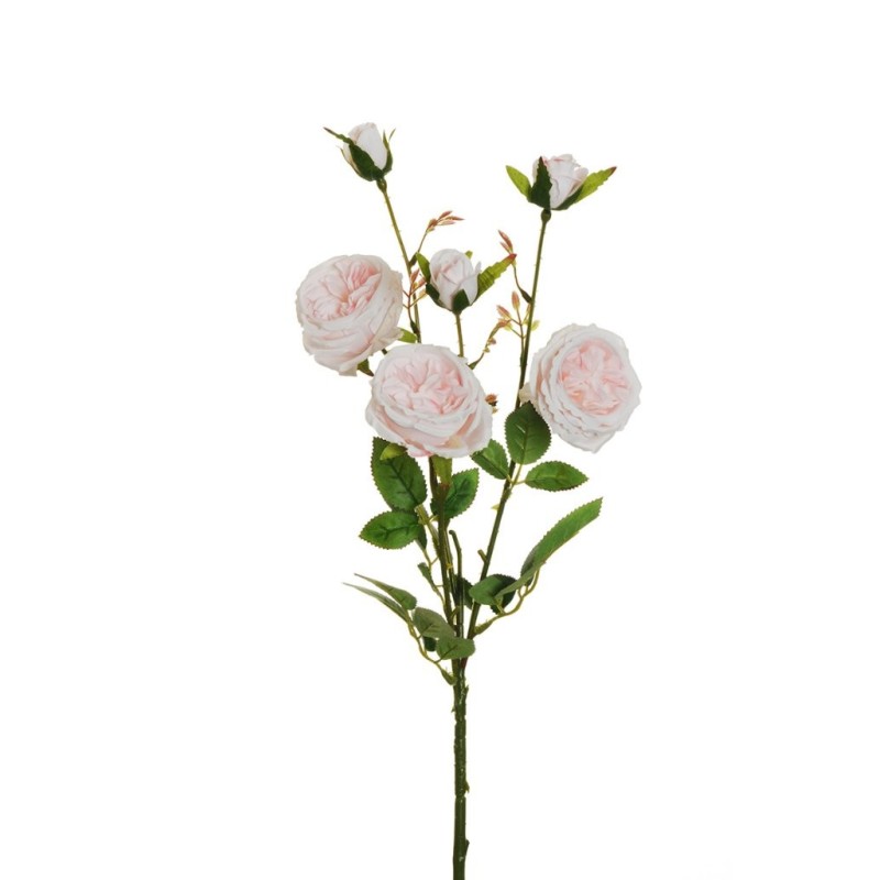 Lot de 24 - Tige artificielle de rose Austin X3, 67 cm - rose clair 
