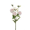 Lot de 24 - Tige artificielle de rose Austin X3, 67 cm - rose clair 