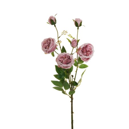 Lot de 24 - Tige artificielle de rose Austin X3, 67 cm - mauve 