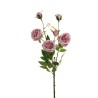 Lot de 24 - Tige artificielle de rose Austin X3, 67 cm - mauve 