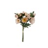 Lot de 12 - Bouquet artificiel de coquelicots froissés X3, 46 cm - pêche 