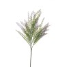 Lot de 24 - Tige artificielle de gleditsia floquée X5, 68 cm - vert gris violet 