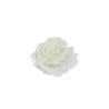 Lot de 48 - Tête artificielle de rose Queen, D. 12 cm - blanc 