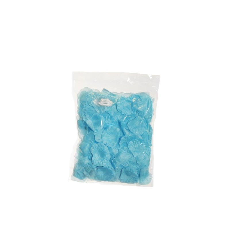Lot de 48 - Pétales artificiels de roses (sachet de 300 pièces) - bleu clair 