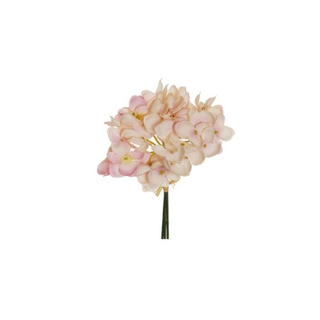 Lot de 48 - Bouquet pic artificiel d'hortensias pop corn X3, 14 cm - mauve crème clair 