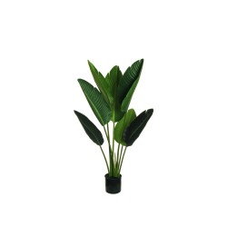 Lot de 4 - Plante artificielle d'oiseau de paradis en pot, 90 cm - vert 