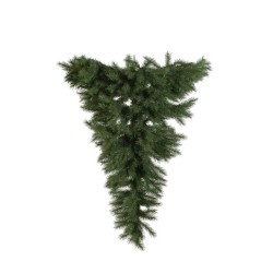 Lot de 1 Sapin à charnière à l'envers x 552 pointes, 130 cm artificiel rouge 