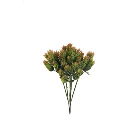 Lot de 36 - Bouquet artificiel de houblon X6, 23 cm - vert rose 