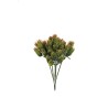 Lot de 36 - Bouquet artificiel de houblon X6, 23 cm - vert rose 
