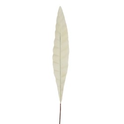 Lot de 24 - Feuille artificielle d'asplenium, 105 cm - blanc 