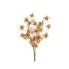 Lot de 12 - Buisson artificiel d'eryngium métallisé X3, 55 cm - or 