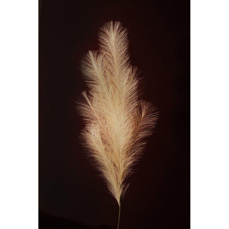 Lot de 12 - Branche artificielle de pampa, 113 cm - ivoire 