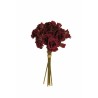 Lot de 12 - Bouquet artificiel de mini roses Frisco X9, 30 cm - violet foncé 