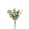 Lot de 12 - Buisson artificiel d'eucalyptus impression 3D toucher réel X4, 48 cm - vert gris 