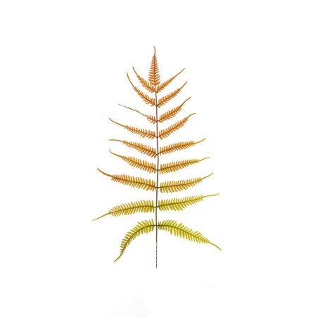 Lot de 36 - Feuille artificielle de fougère, 75 cm - orange vert clair 
